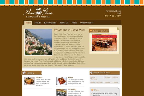 Gourmet theme site design template sample