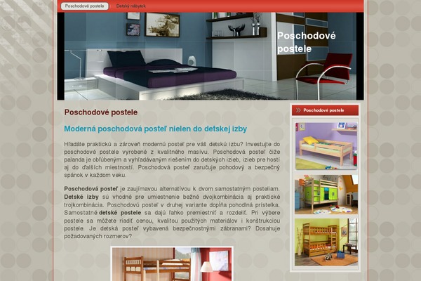 poschodove-postele.sk site used Bedroom