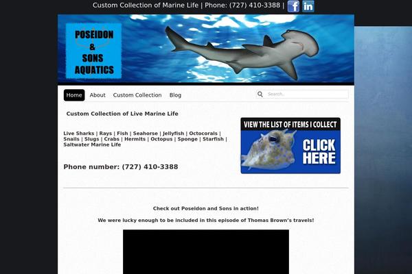 poseidonandsonsaquatics.com site used Albecocommerce
