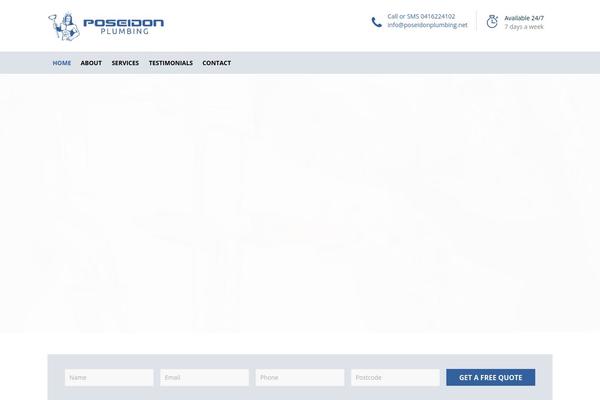 Plumberx theme site design template sample