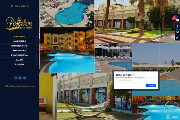 Poseidon theme site design template sample