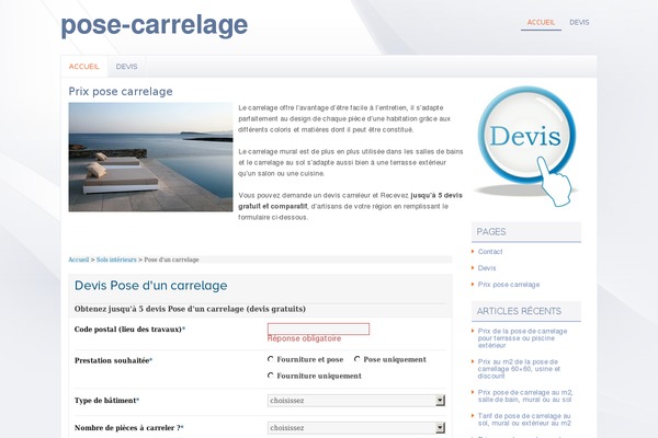 Concrete theme site design template sample