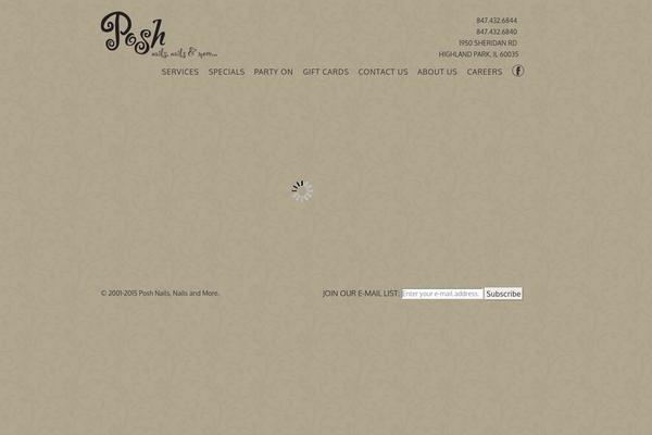 Posh theme site design template sample