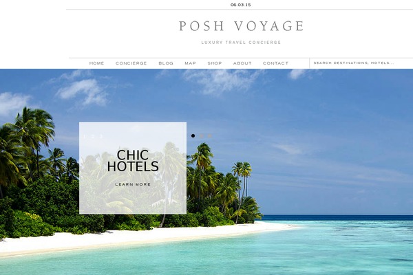 Posh theme site design template sample