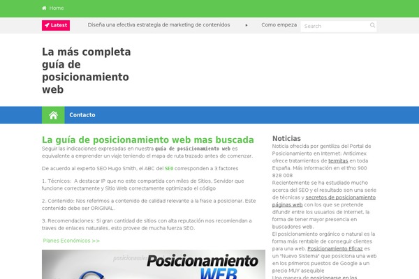 Discover theme site design template sample