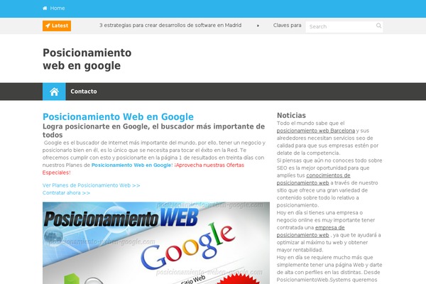 Discover theme site design template sample