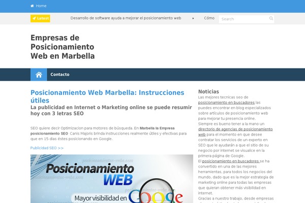 Discover theme site design template sample