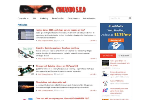 Frontpage theme site design template sample