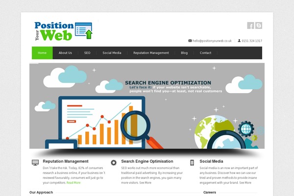 positionyourweb.co.uk site used Centum