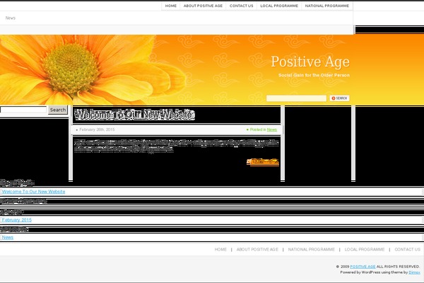 Orange Flower theme site design template sample