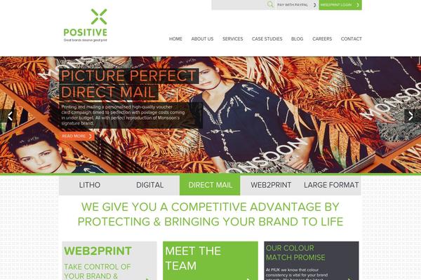Positive theme site design template sample