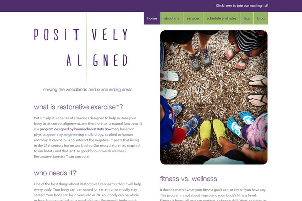 positivelyaligned.com site used Pa
