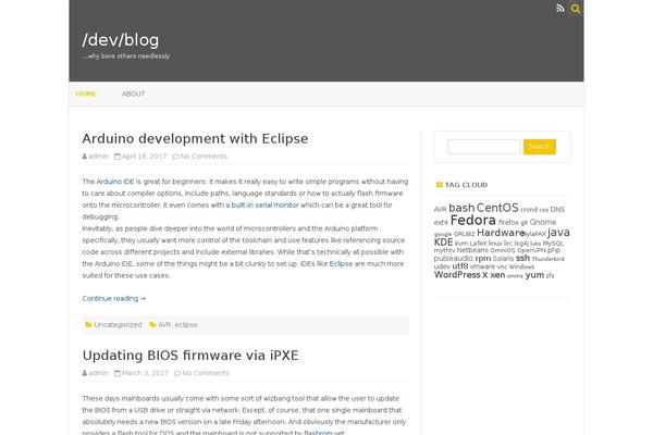 WordPress website example screenshot