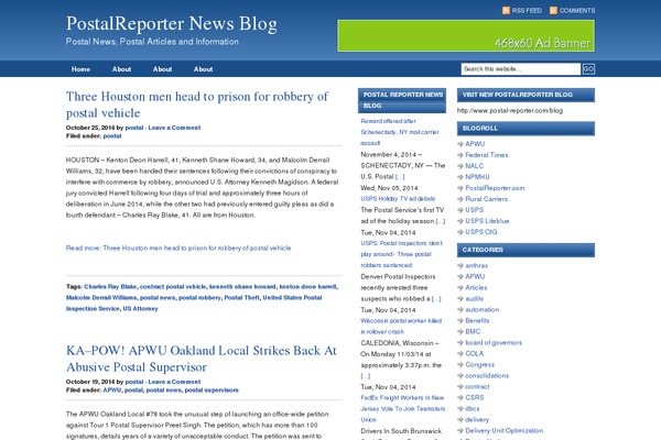 Blue River theme site design template sample