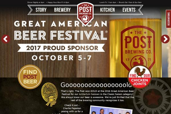 postbrewing.com site used Brf-wpress-2011