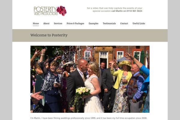Posterity theme site design template sample