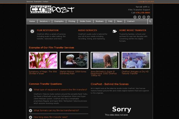 Site using Vimeo plugin