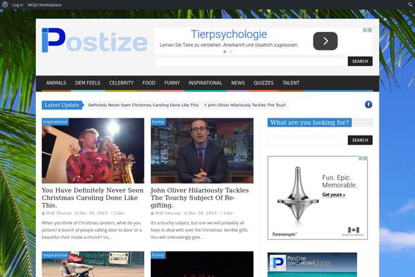 SaladMag theme site design template sample