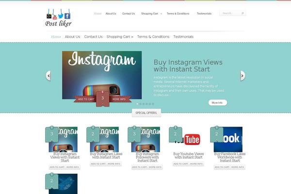 Site using Slick Social Share Buttons plugin