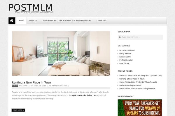 Juxter theme site design template sample