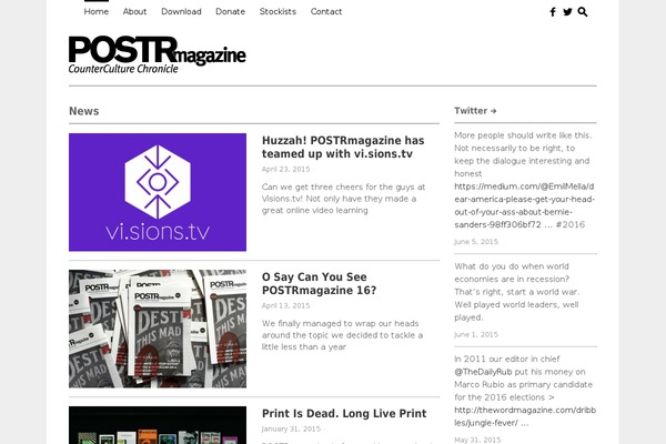 postrmagazine.com site used Werkstatt