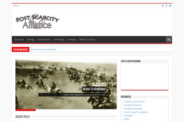 postscarcityalliance.com site used Sahifa
