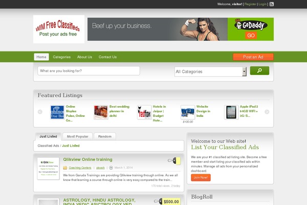 Coupons theme site design template sample