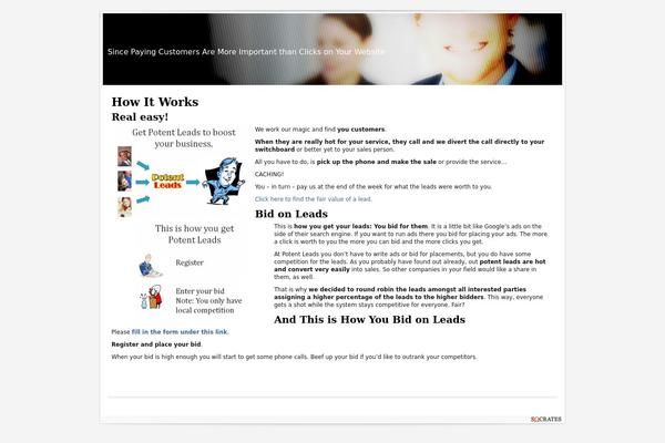 potentleads.com site used Socrates