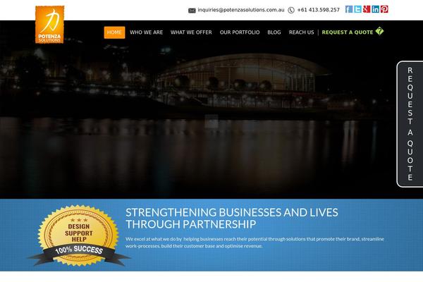 potenza theme websites examples