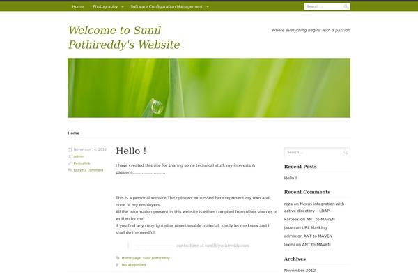 Rumput-hijau theme site design template sample