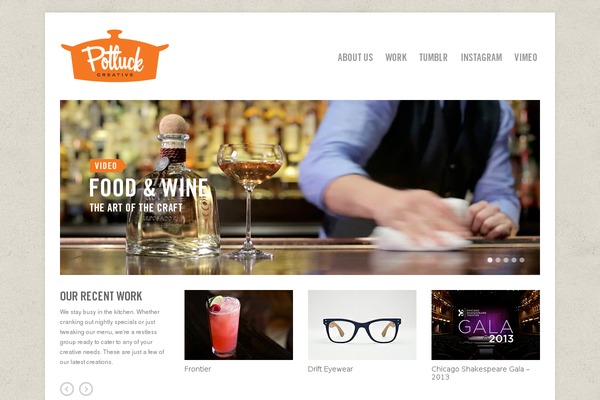 potluckcreative.com site used Craft2