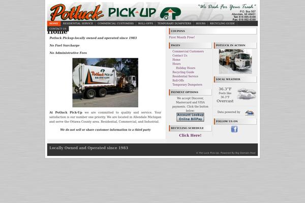 RedLine theme site design template sample