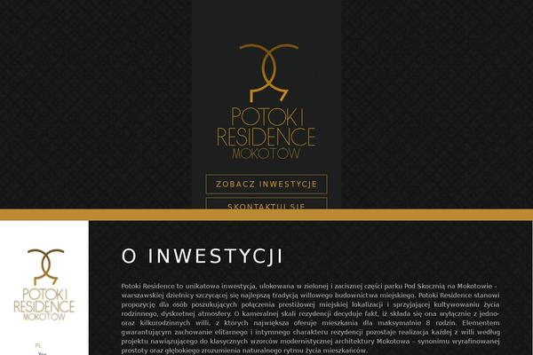 potokiresidence.pl site used Potoki