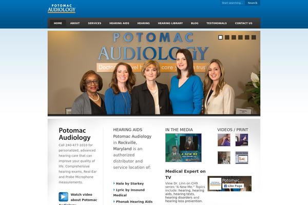 potomacaudiology.com site used Business Portfolio
