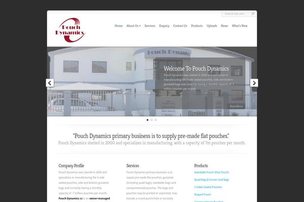 Chameleon theme site design template sample