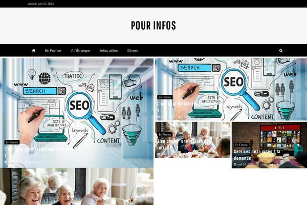 Mag and News theme site design template sample