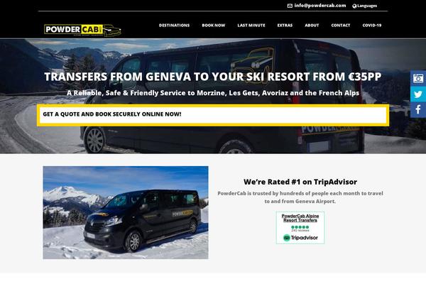 powdercab.com site used Powdercab