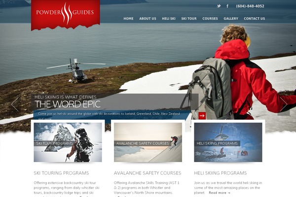 powderguides theme websites examples