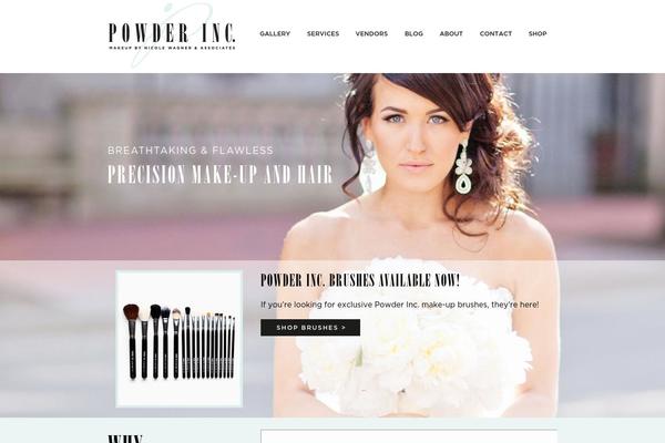 Powder theme site design template sample