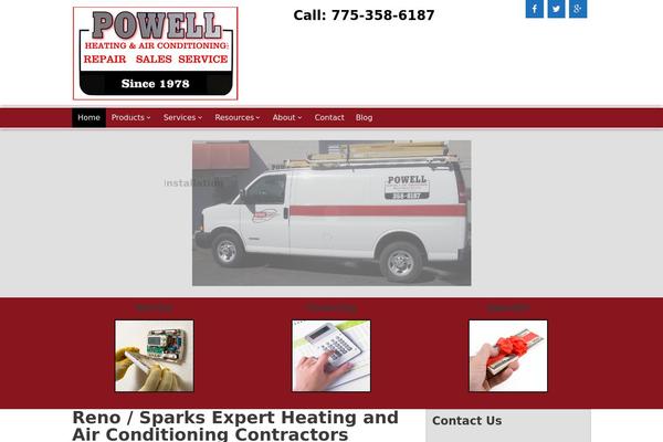 Showcase theme site design template sample