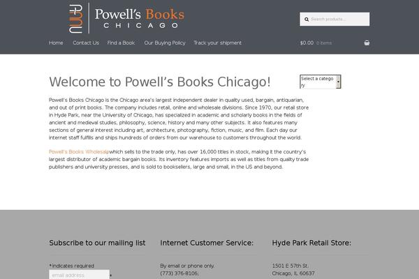 Storefront theme site design template sample