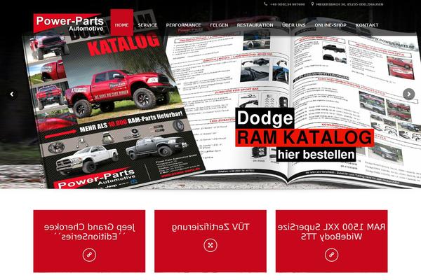 Automotive Child theme site design template sample