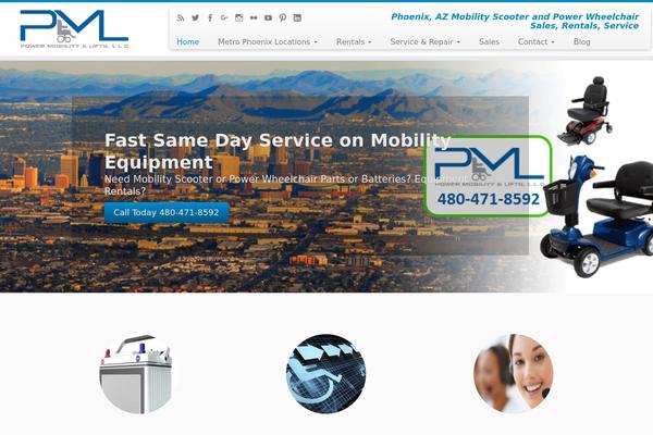 powerandmobility.com site used Customizr Pro