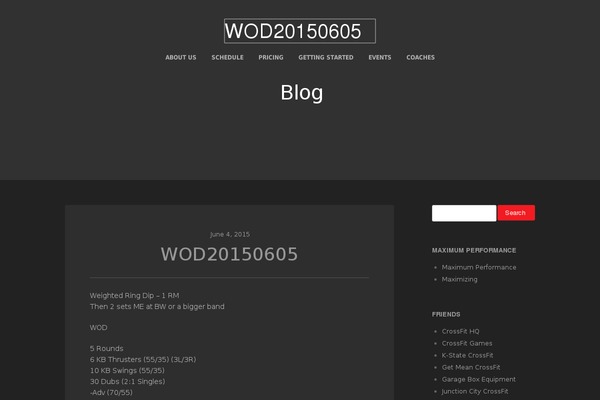 Crossfit theme site design template sample