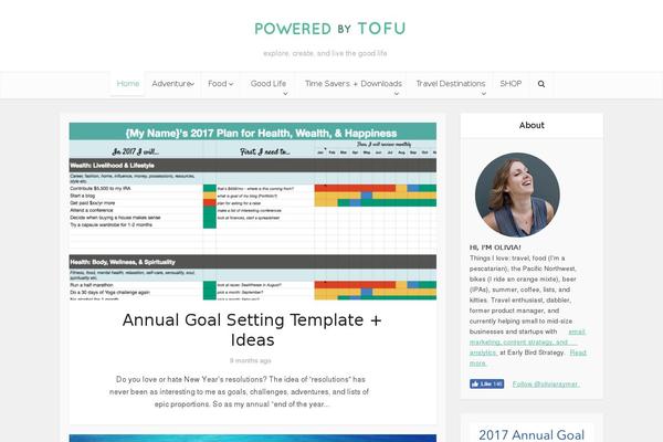Alder theme site design template sample