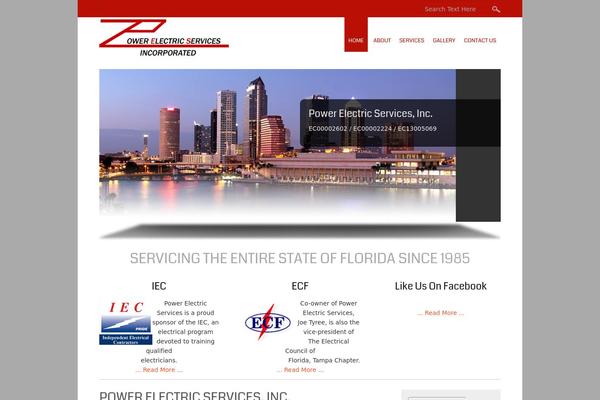 Small Business theme site design template sample