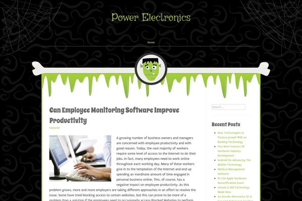 Monster theme site design template sample