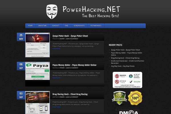 GamePress theme site design template sample