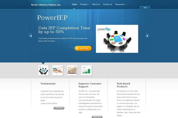 Rise theme site design template sample