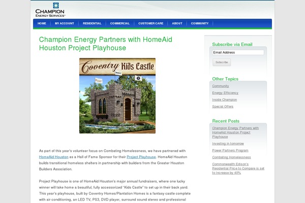 Champion theme site design template sample